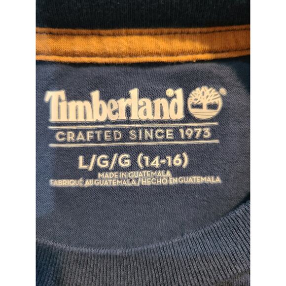 Timberland large 14-16 boys blue tee - Picture 4 of 6